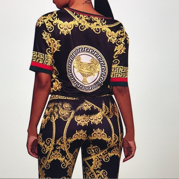 Women’s 2 Piece Outfits Floral Jumpsuit Sz:US MED - Picture 5 of 5